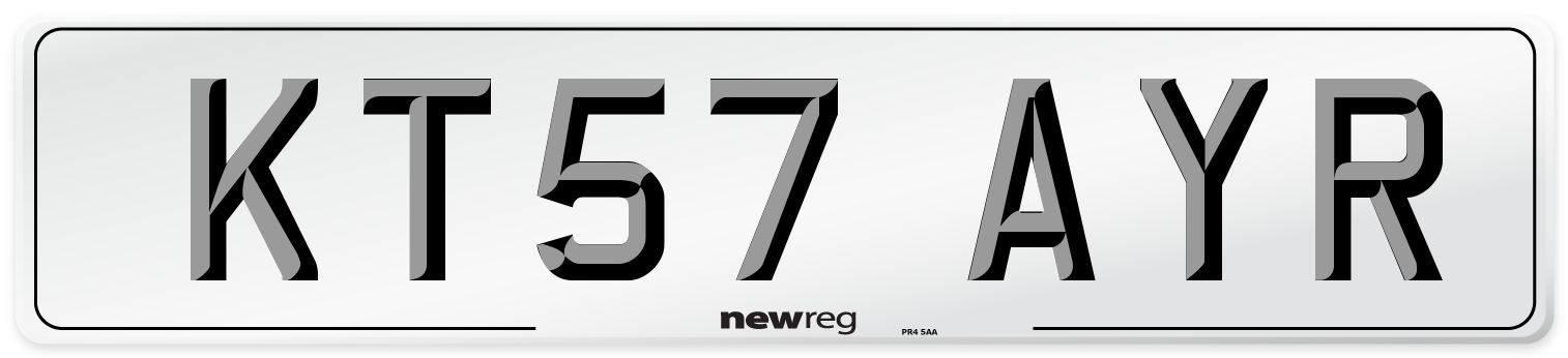 KT57 AYR Number Plate from New Reg